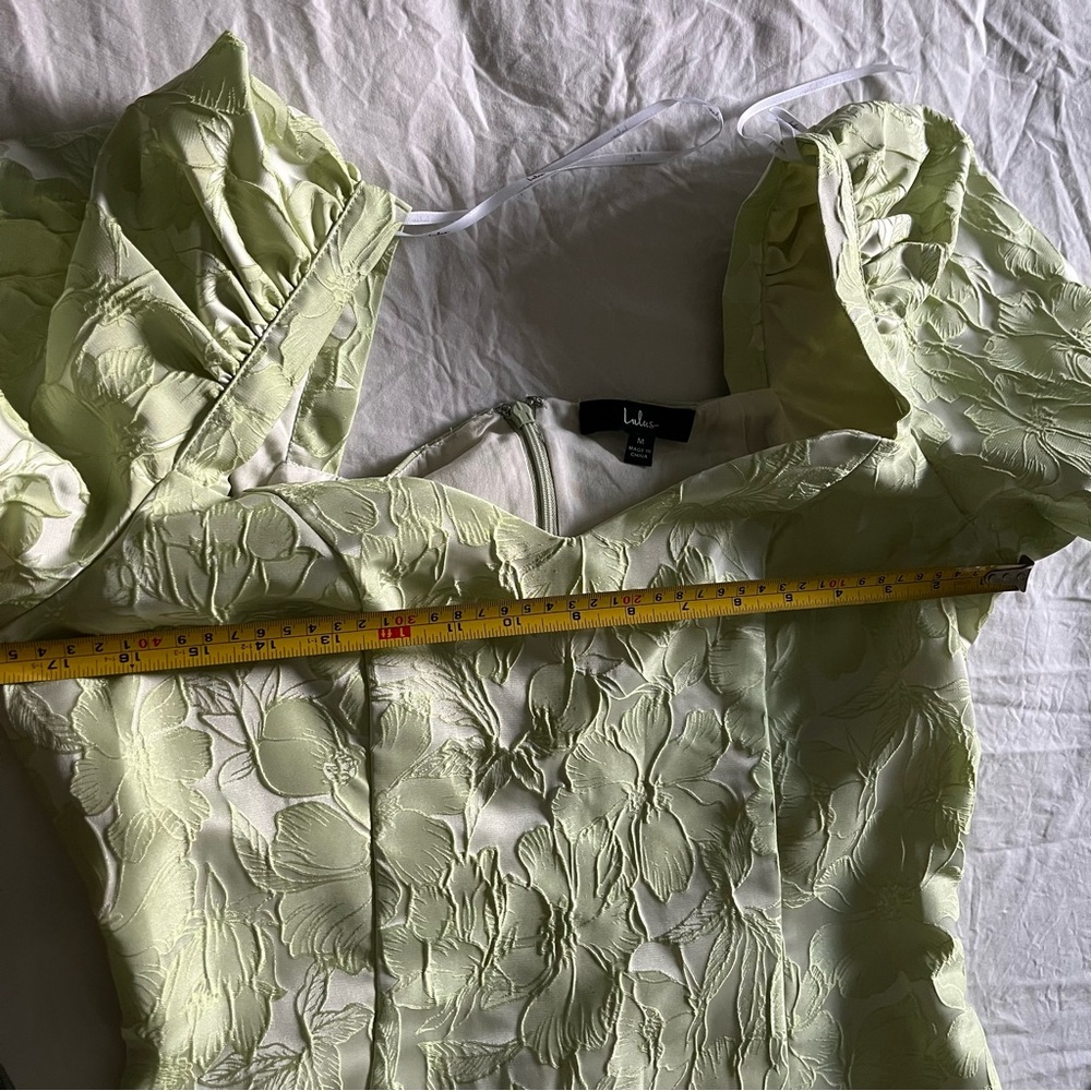 Lulu's Light Green Floral Mini Dress - Picture 6 of 12